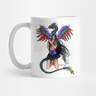 Girl with Dragon Mug